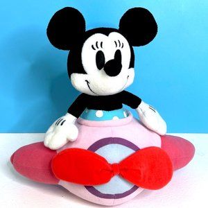 VERY RARE Vintage Retro Style Sega Minnie Mouse & Plane Plush Stuffed Animal Toy